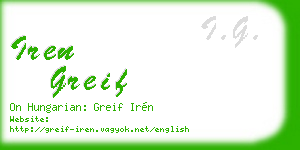 iren greif business card